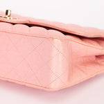 Chanel Medium Classic Double Flap Pink Iridescent Caviar GHW