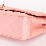 Chanel Medium Classic Double Flap Pink Iridescent Caviar GHW