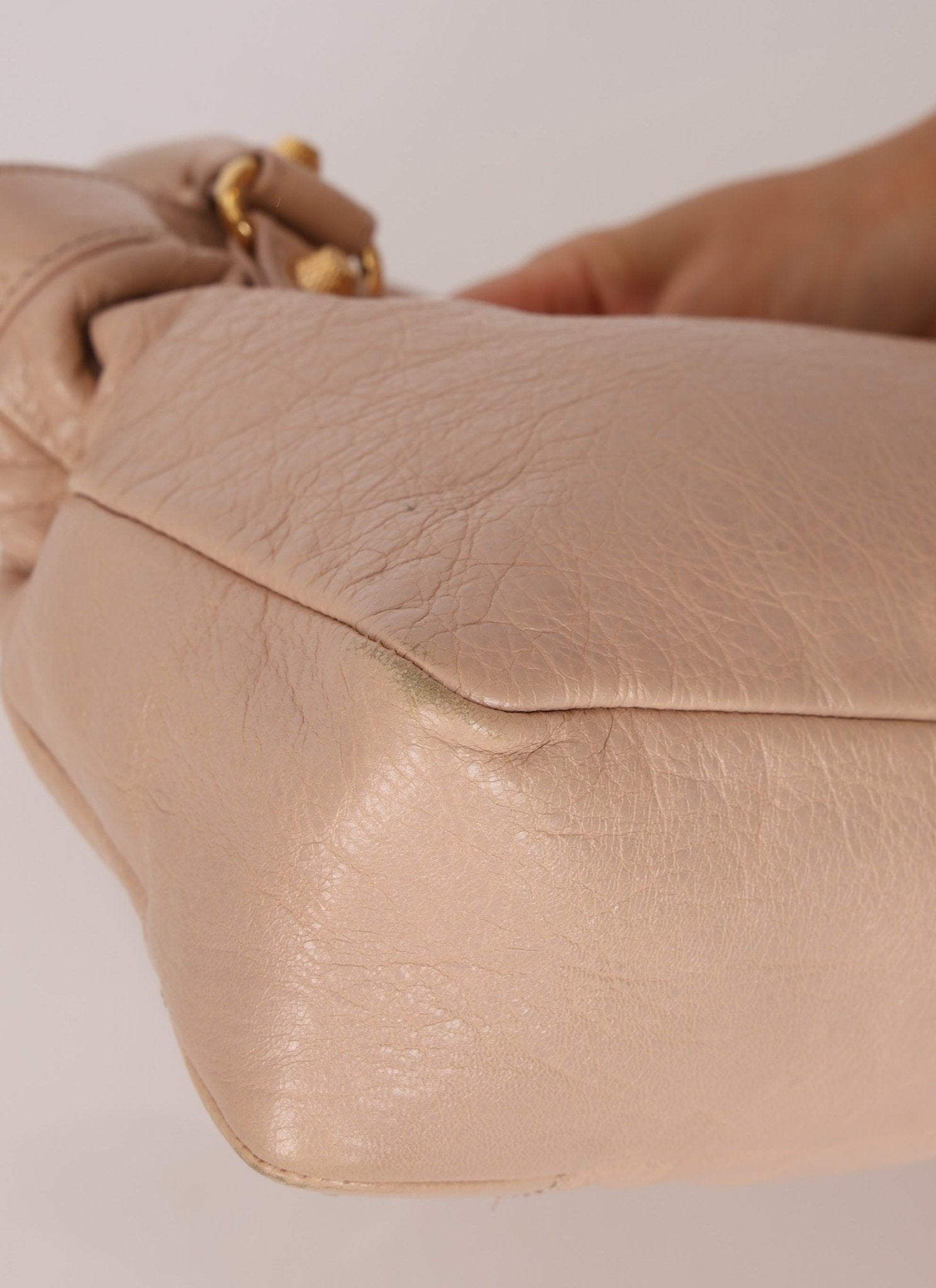 Balenciaga Beige Agneau Giant City 12 with Mirror - FashioNica