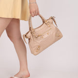 Balenciaga Beige Agneau Giant City 12 with Mirror - FashioNica
