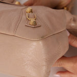 Balenciaga Beige Agneau Giant City 12 with Mirror - FashioNica