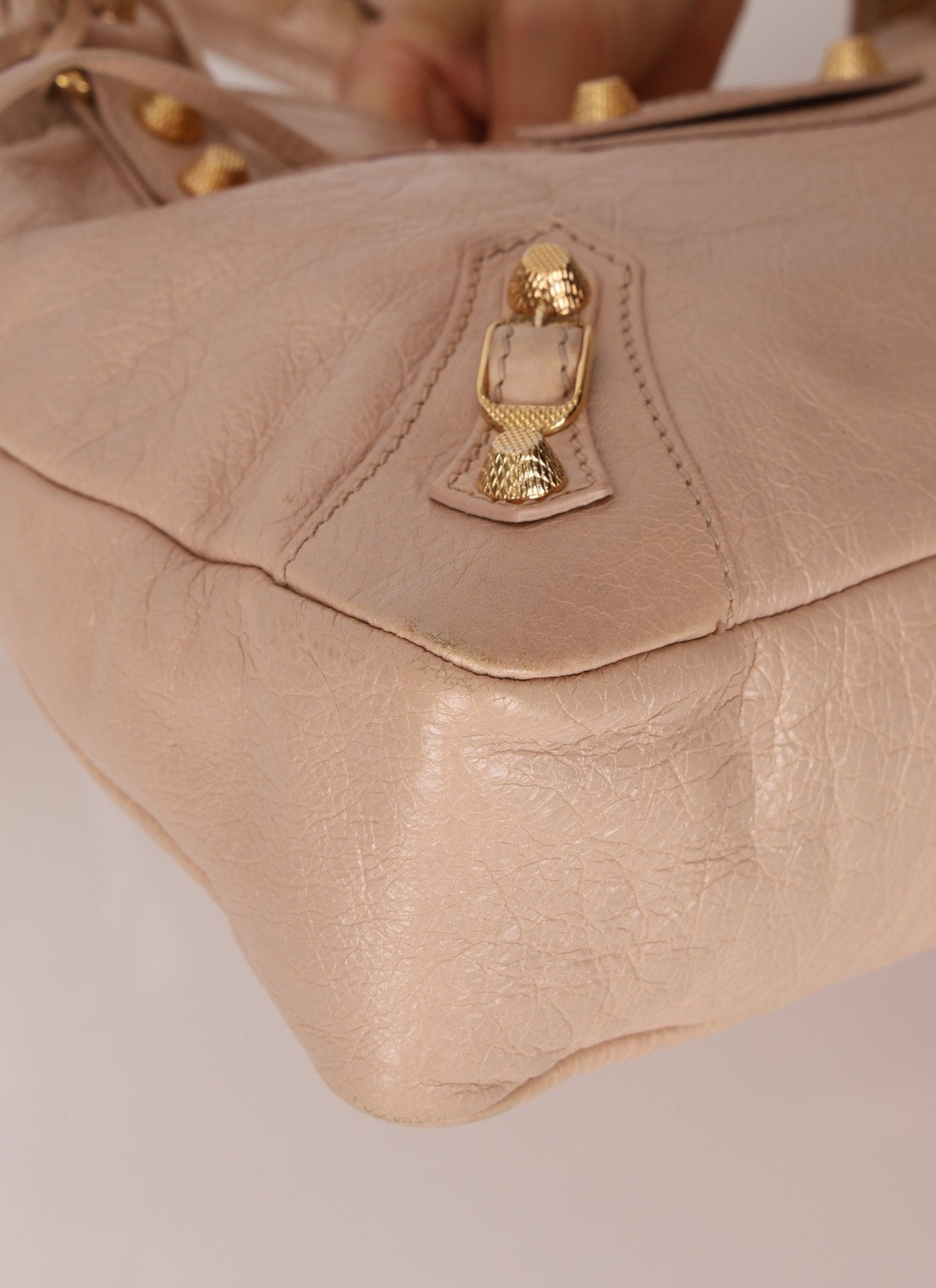Balenciaga Beige Agneau Giant City 12 with Mirror - FashioNica