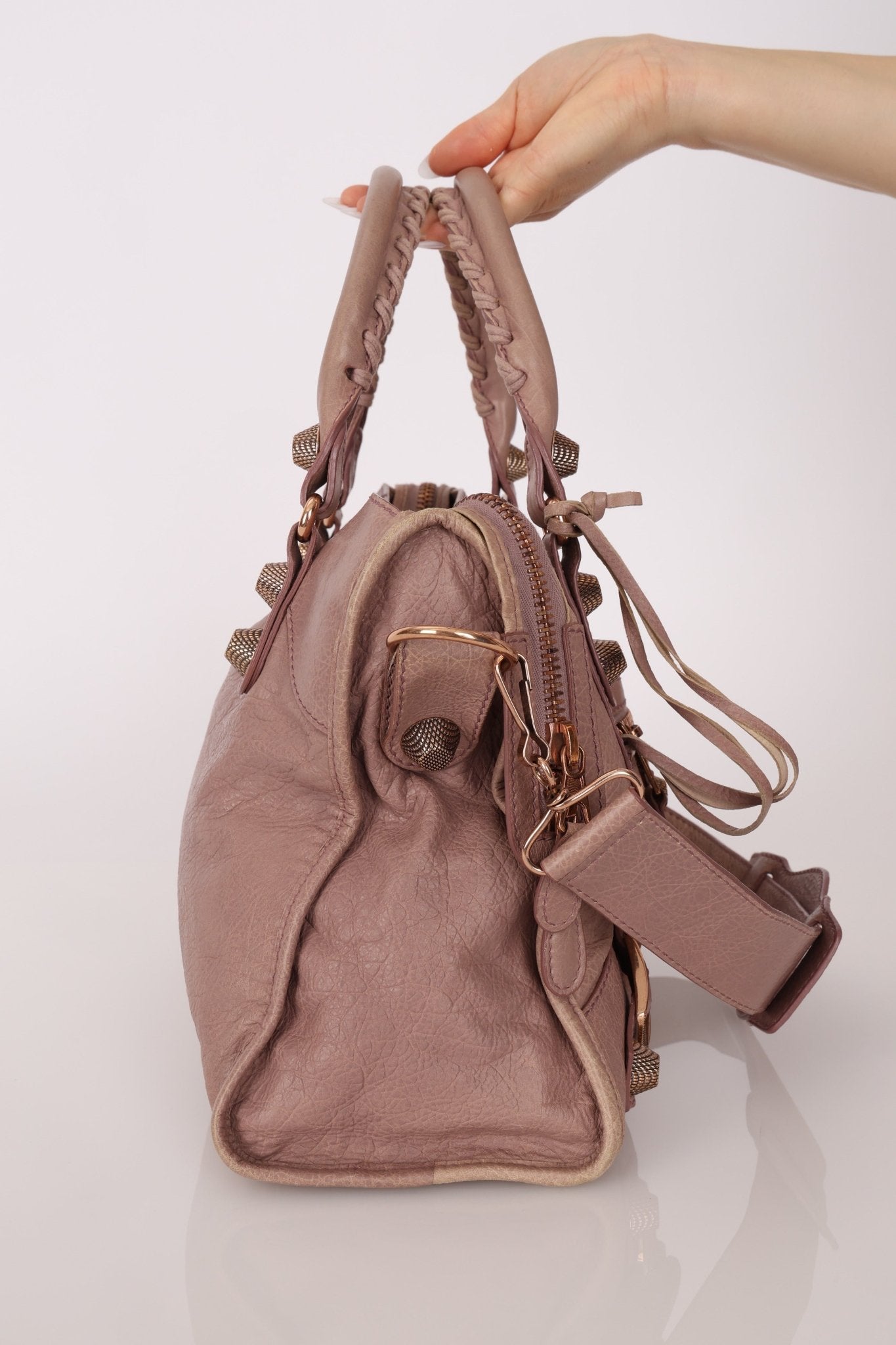Balenciaga Boi De Rose Agneau Giant 21 City Bag - FashioNica