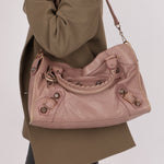 Balenciaga Boi De Rose Agneau Giant 21 City Bag - FashioNica