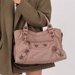 Balenciaga Boi De Rose Agneau Giant 21 City Bag - FashioNica