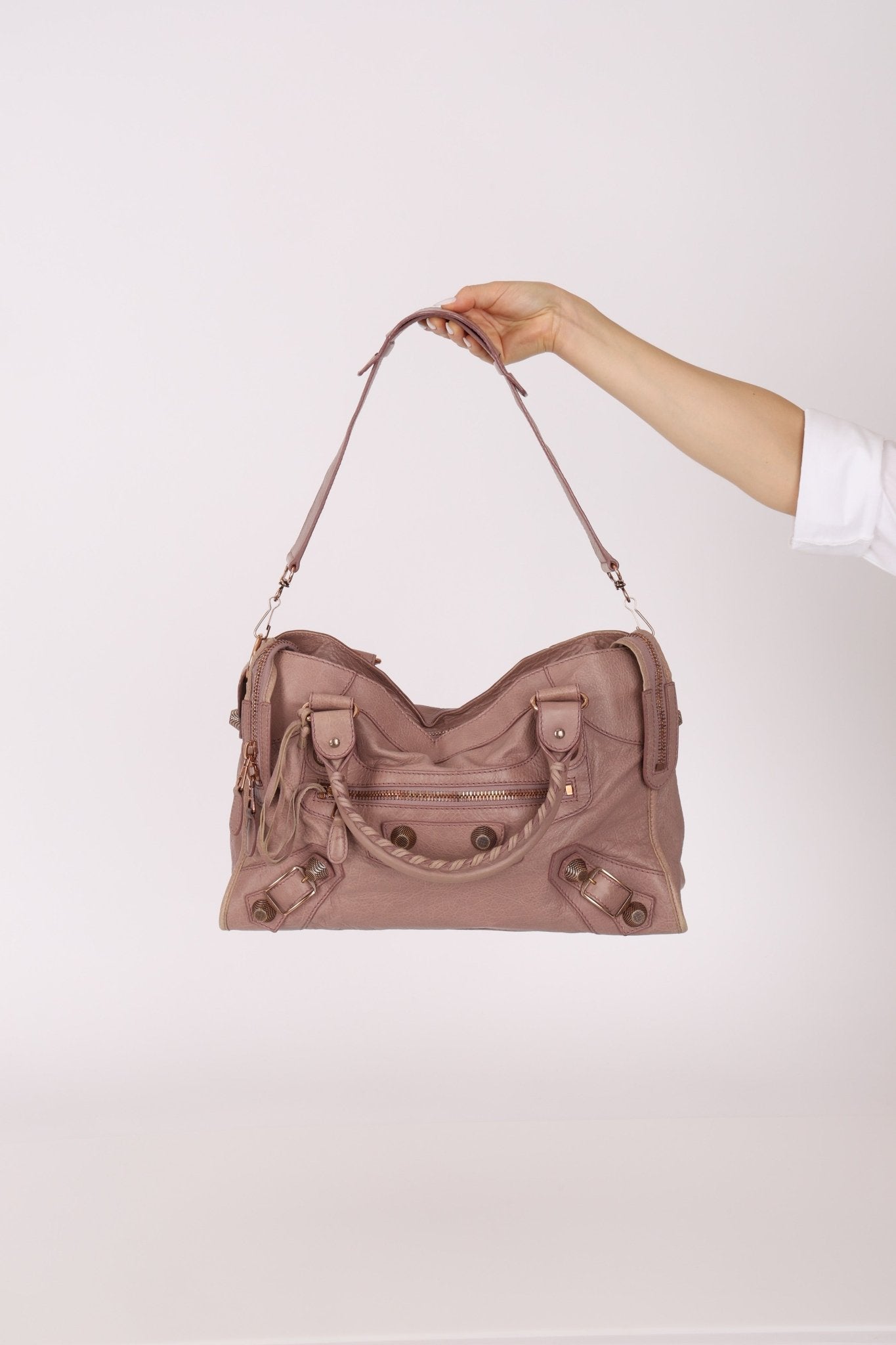 Balenciaga Boi De Rose Agneau Giant 21 City Bag - FashioNica