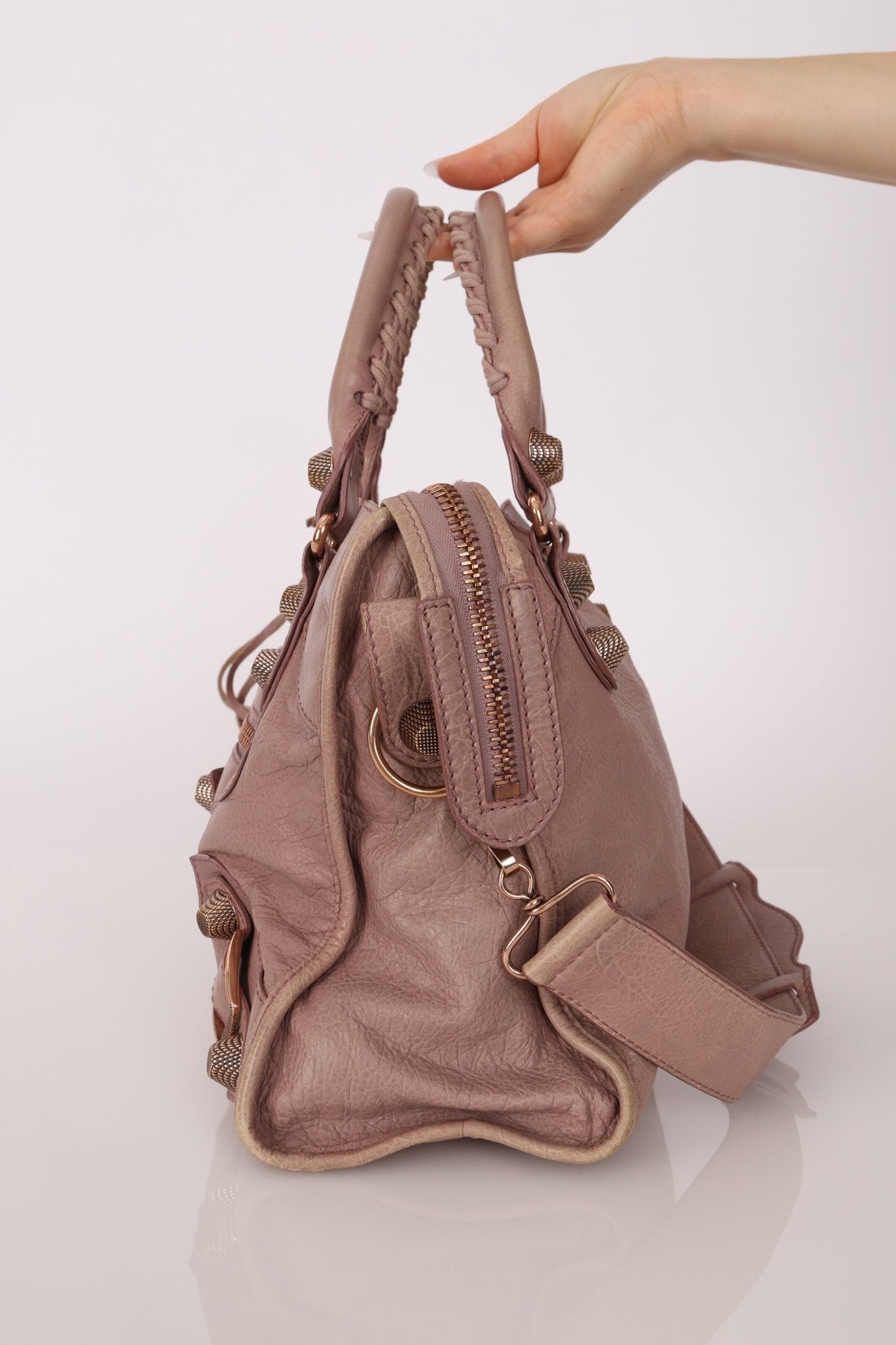 Balenciaga Boi De Rose Agneau Giant 21 City Bag - FashioNica