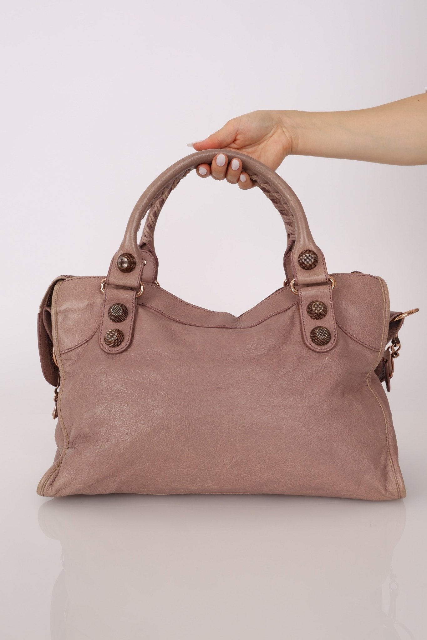 Balenciaga Boi De Rose Agneau Giant 21 City Bag - FashioNica