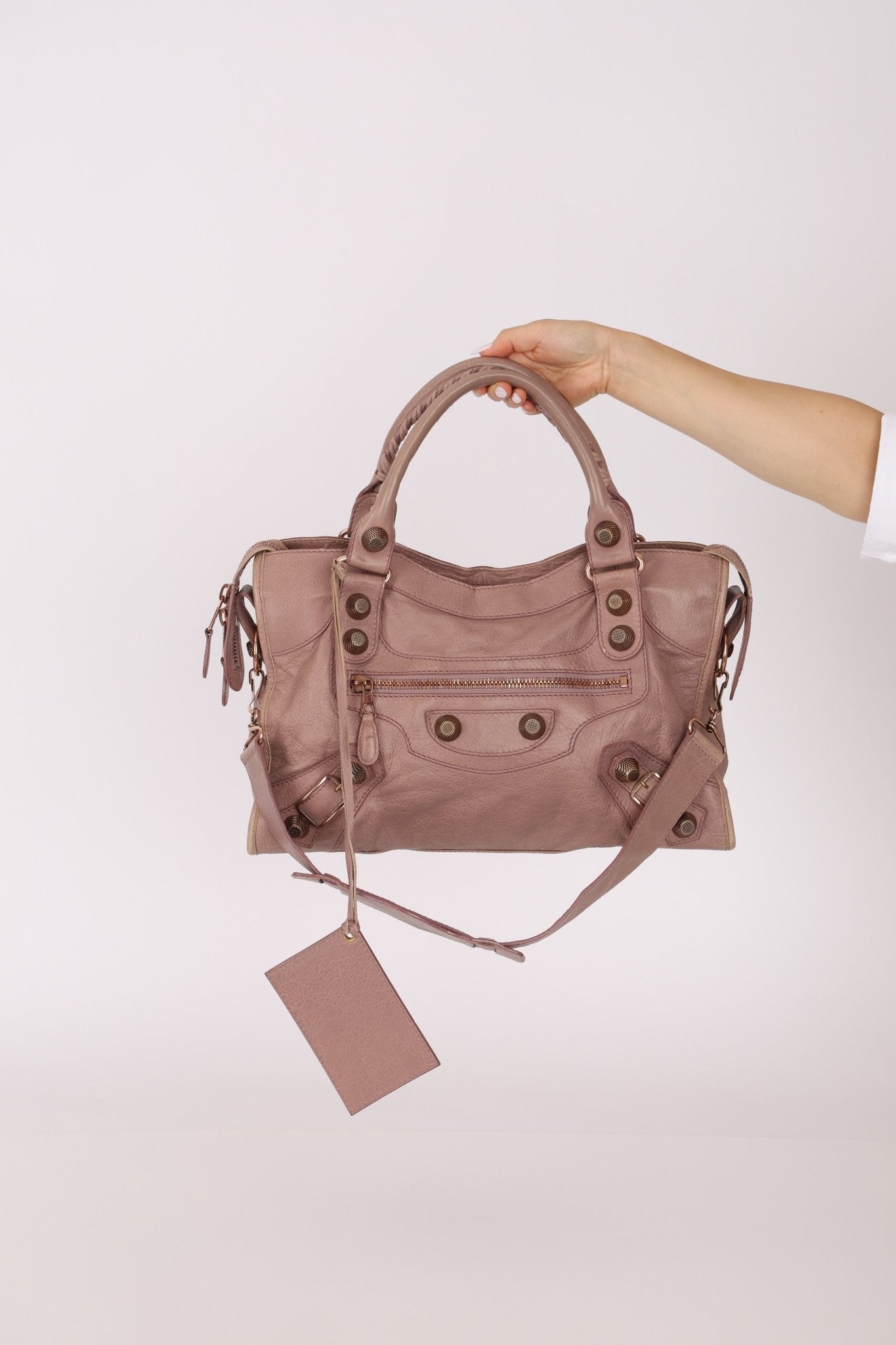 Balenciaga Boi De Rose Agneau Giant 21 City Bag - FashioNica