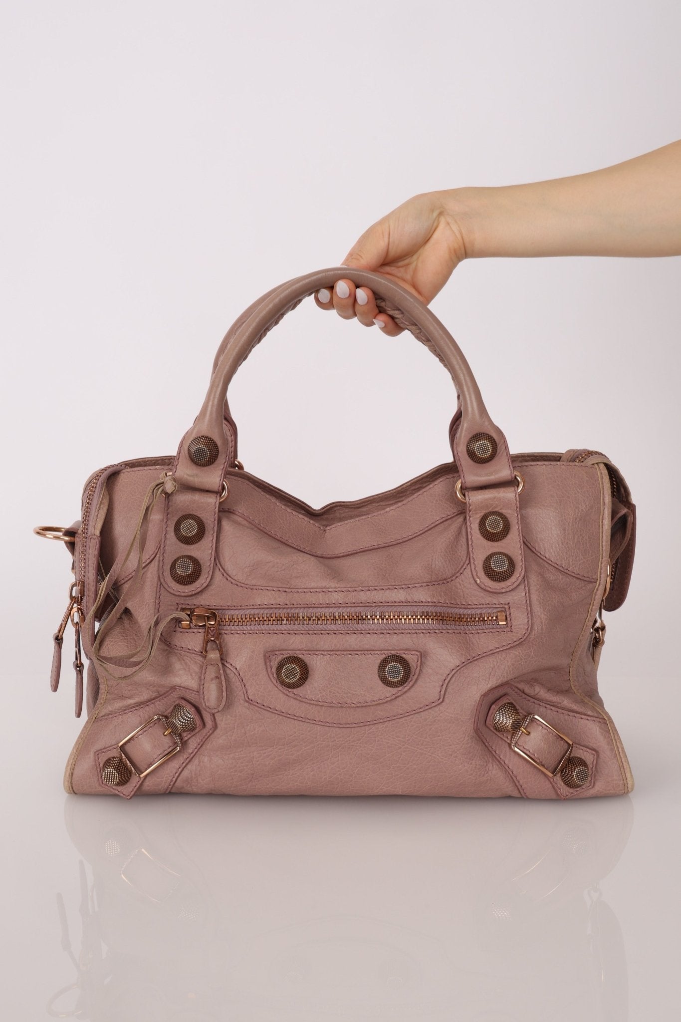 Balenciaga Boi De Rose Agneau Giant 21 City Bag - FashioNica