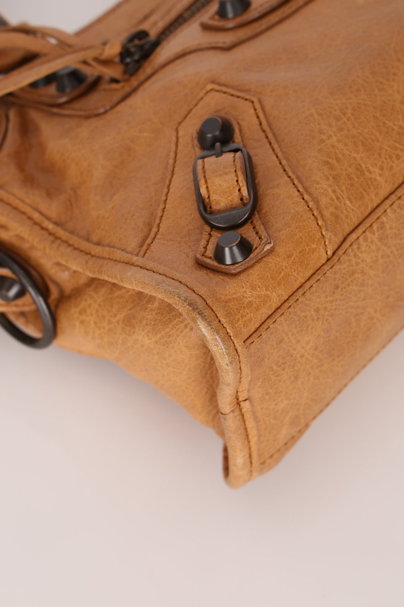 Balenciaga Camel Mini City Bag - FashioNica