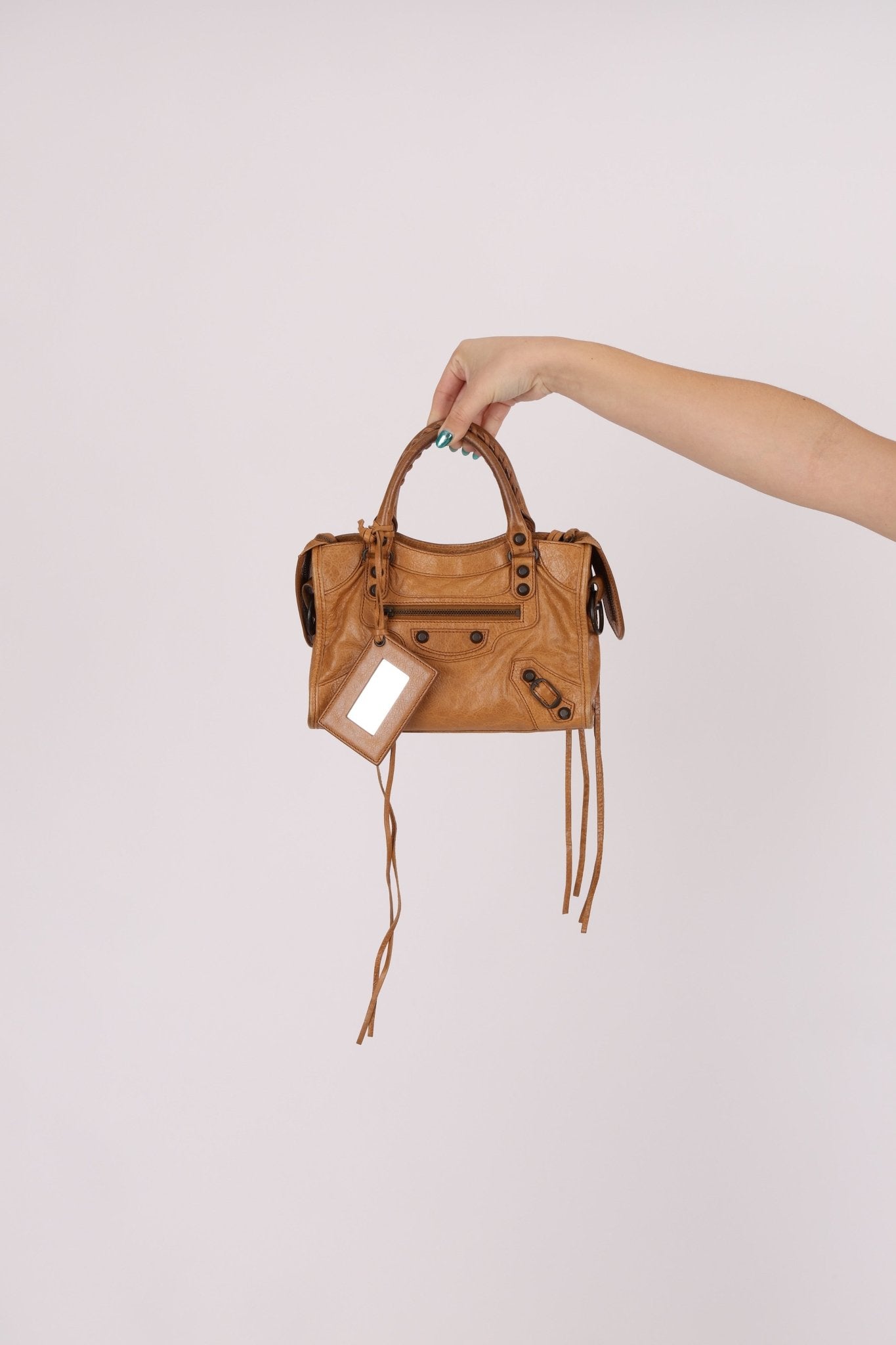 Balenciaga Camel Mini City Bag - FashioNica