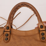Balenciaga Camel Mini City Bag - FashioNica