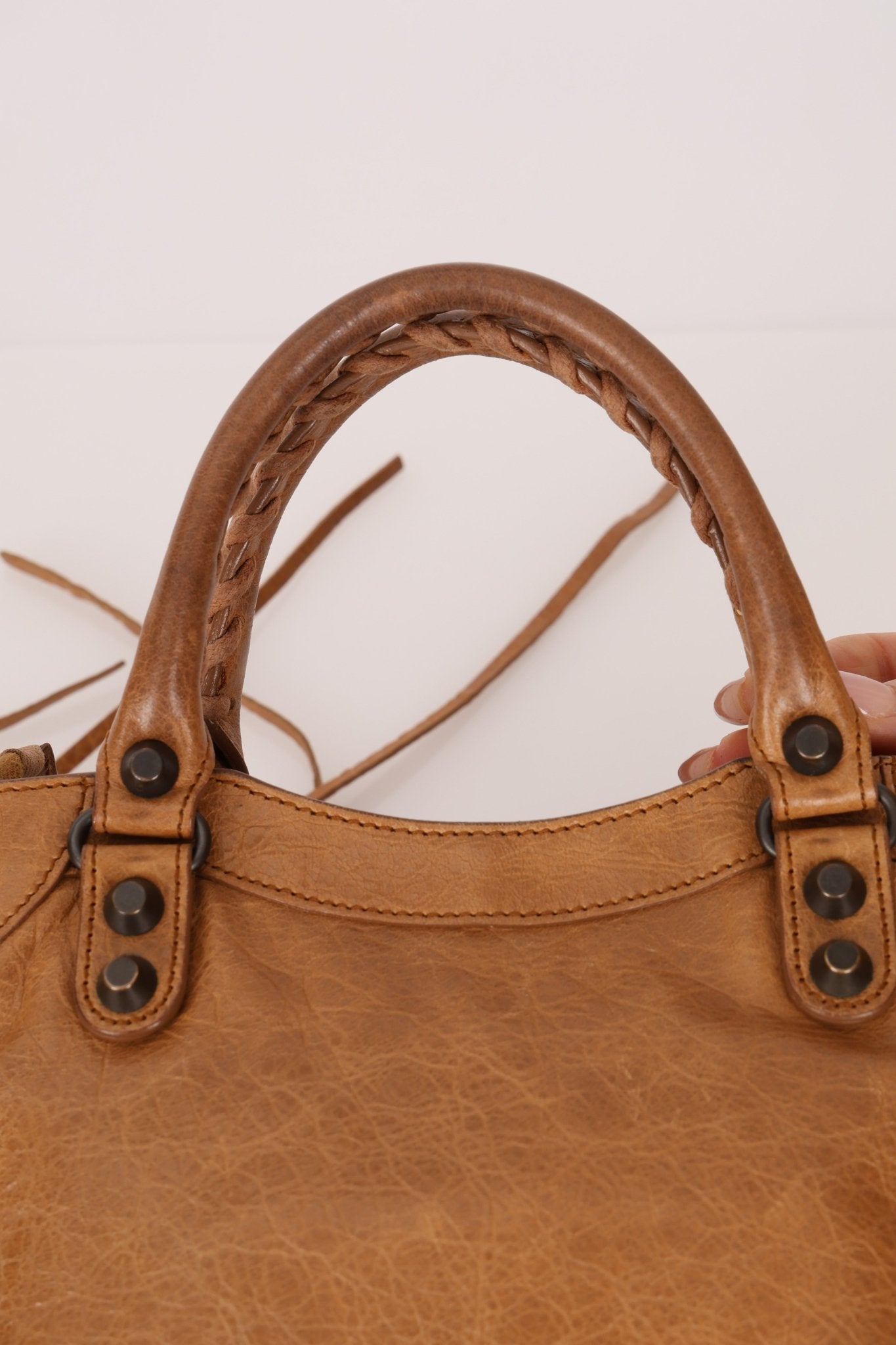 Balenciaga Camel Mini City Bag - FashioNica