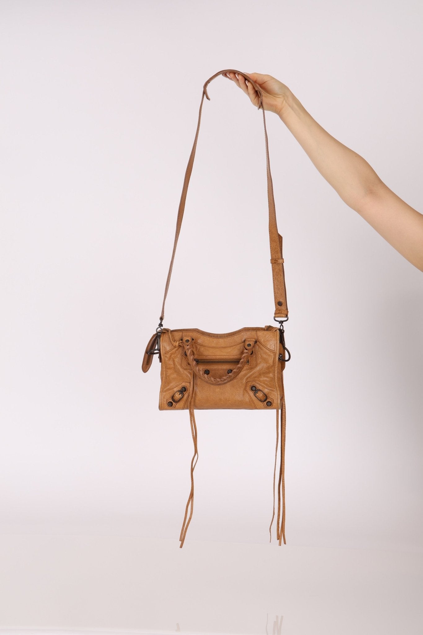 Balenciaga Camel Mini City Bag - FashioNica