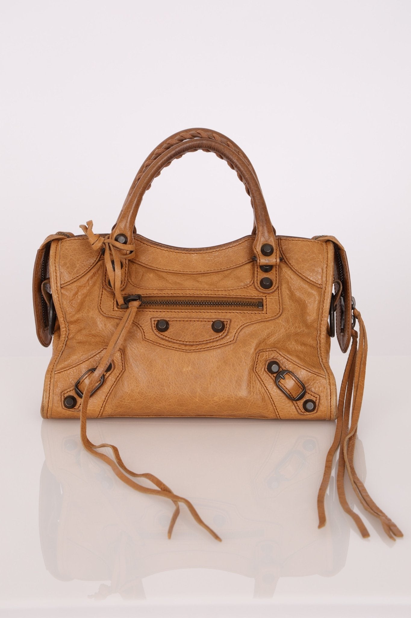 Balenciaga Camel Mini City Bag - FashioNica
