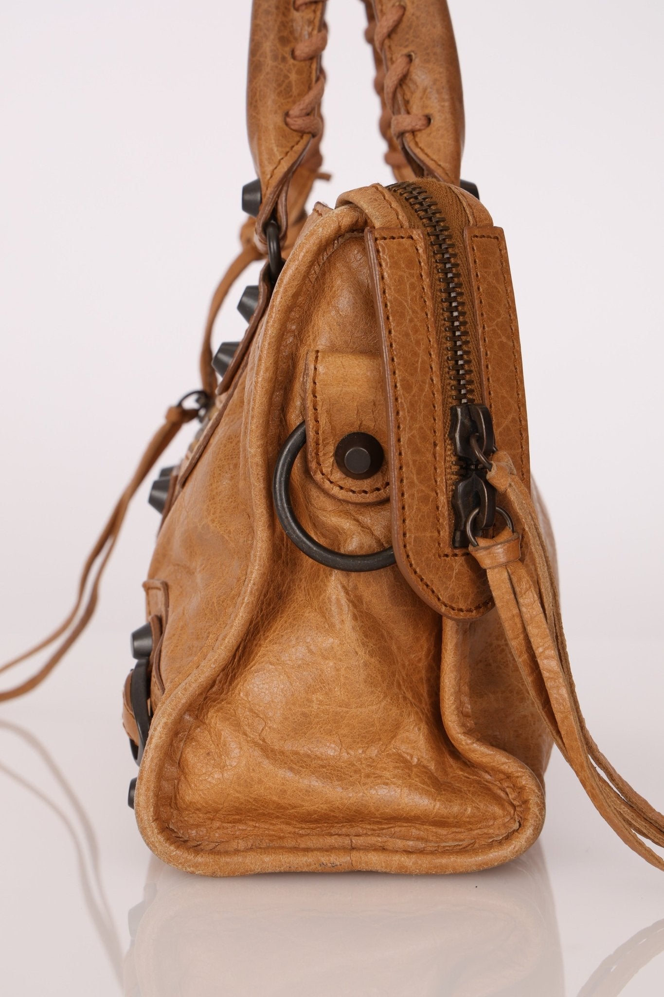 Balenciaga Camel Mini City Bag - FashioNica