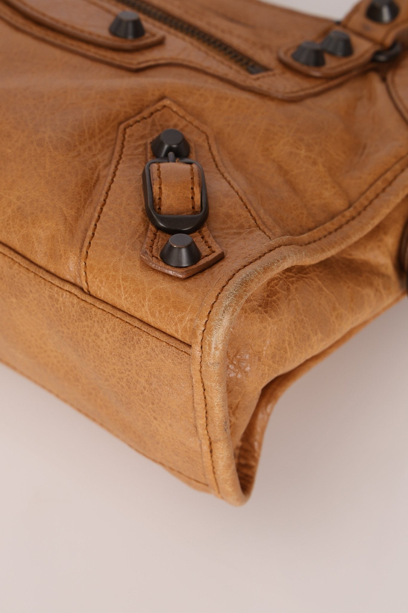 Balenciaga Camel Mini City Bag - FashioNica