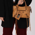 Balenciaga Camel Mini City Bag - FashioNica