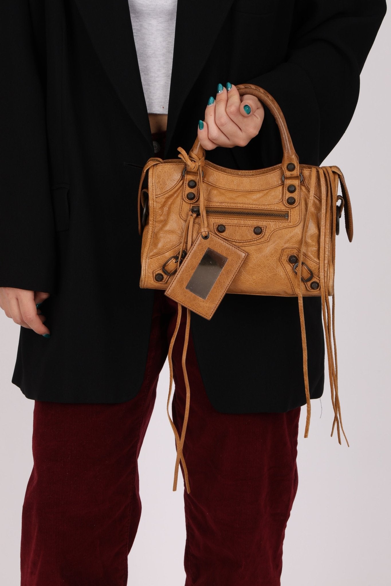 Balenciaga Camel Mini City Bag - FashioNica