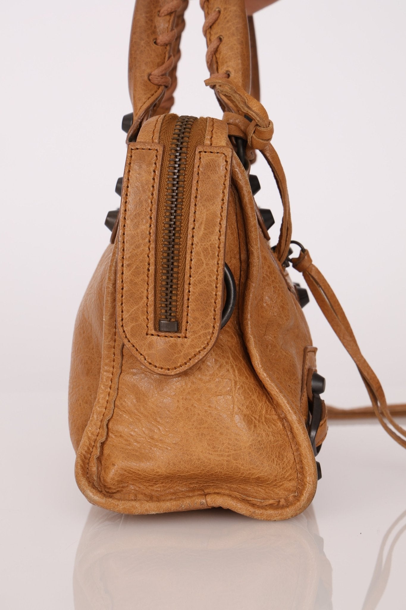 Balenciaga Camel Mini City Bag - FashioNica