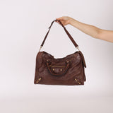 Balenciaga Chocolate City Bag with Mirror - FashioNica