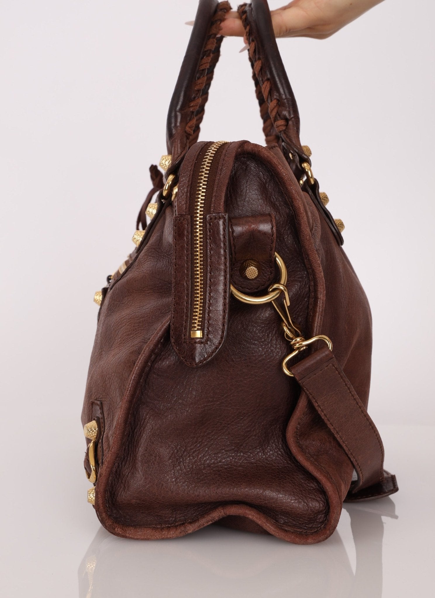 Balenciaga Chocolate City Bag with Mirror - FashioNica
