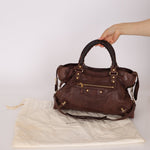 Balenciaga Chocolate City Bag with Mirror - FashioNica