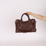 Balenciaga Chocolate City Bag with Mirror - FashioNica