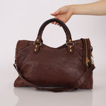Balenciaga Chocolate City Bag with Mirror - FashioNica