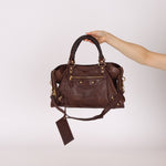 Balenciaga Chocolate City Bag with Mirror - FashioNica