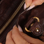 Balenciaga Chocolate City Bag with Mirror - FashioNica