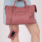 Balenciaga Giant 12 Pink City Bag with Mirror - FashioNica