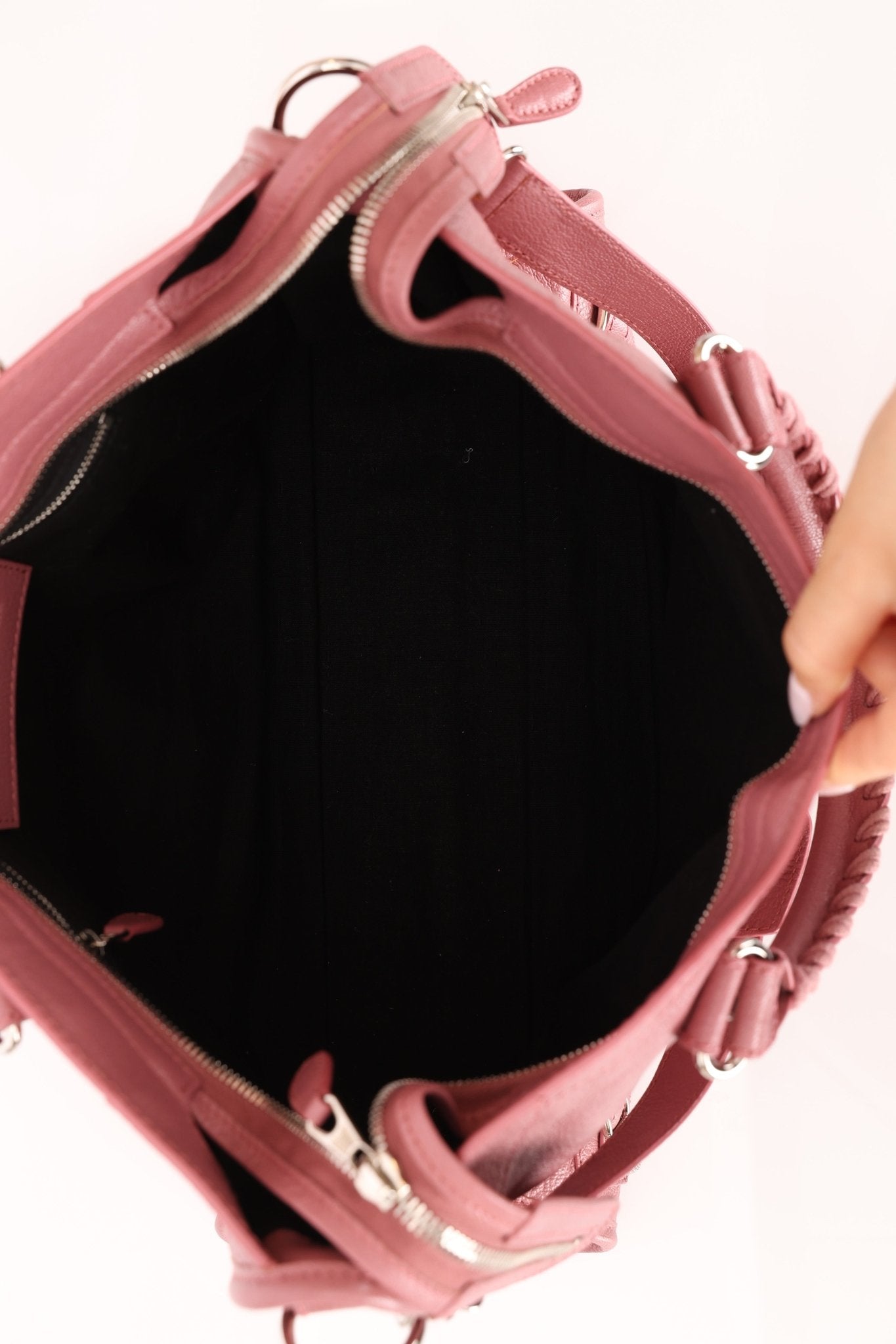Balenciaga Giant 12 Pink City Bag with Mirror - FashioNica