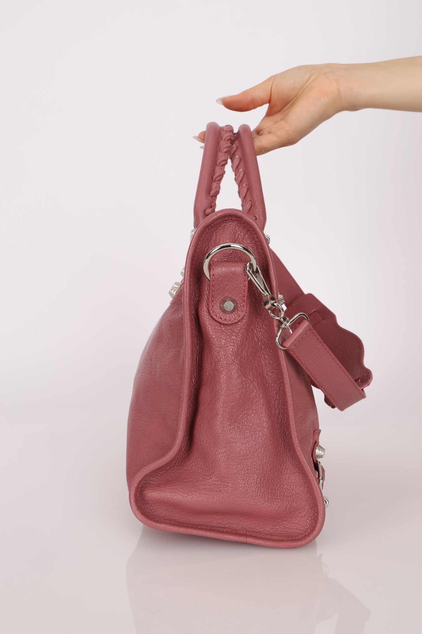 Balenciaga Giant 12 Pink City Bag with Mirror - FashioNica