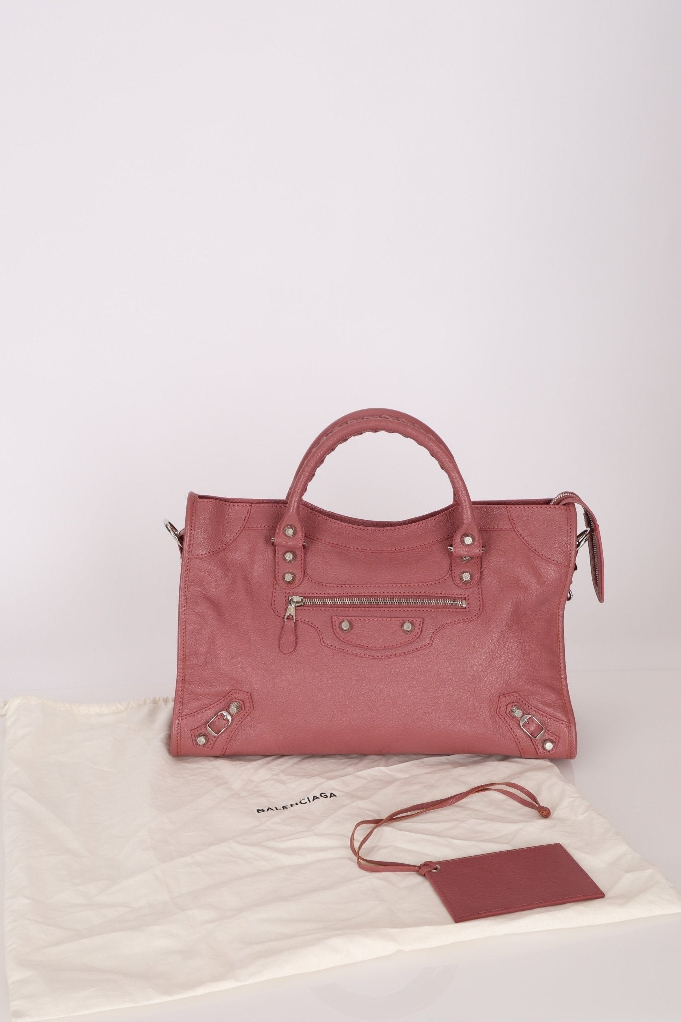 Balenciaga Giant 12 Pink City Bag with Mirror - FashioNica