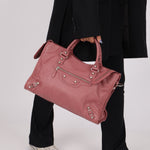 Balenciaga Giant 12 Pink City Bag with Mirror - FashioNica