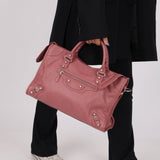 Balenciaga Giant 12 Pink City Bag with Mirror - FashioNica