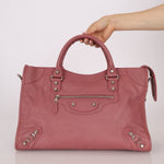 Balenciaga Giant 12 Pink City Bag with Mirror - FashioNica