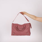 Balenciaga Giant 12 Pink City Bag with Mirror - FashioNica