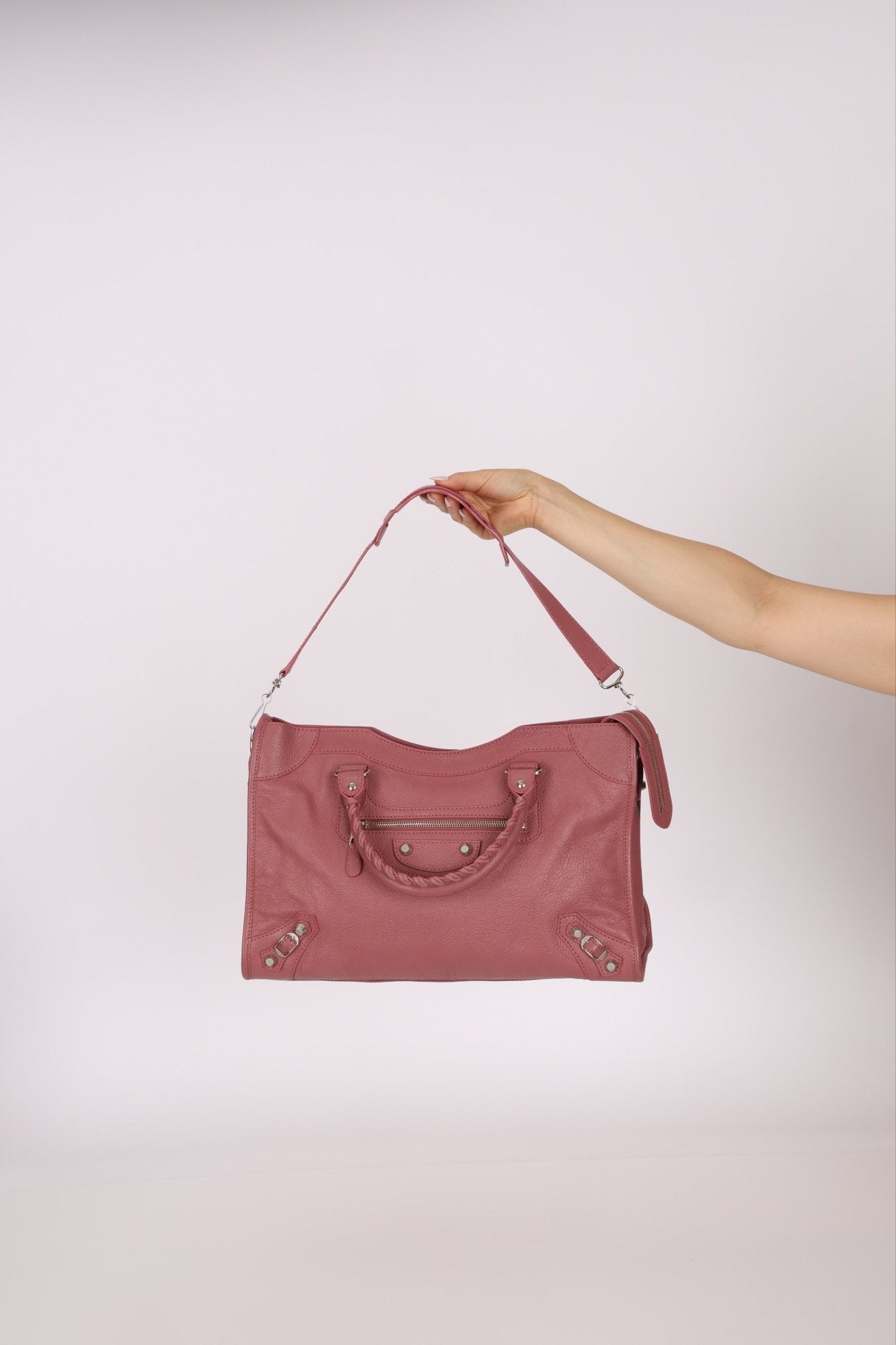 Balenciaga Giant 12 Pink City Bag with Mirror - FashioNica