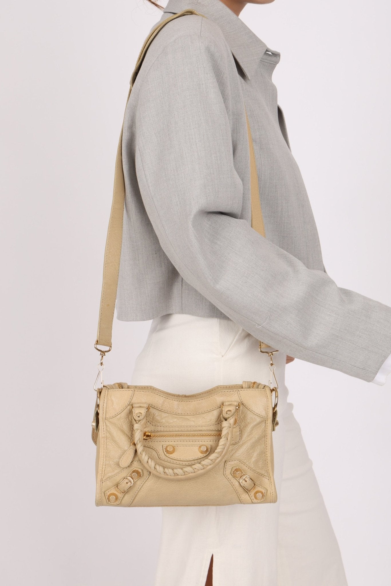 Balenciaga Giant 21 Mini City Bag with Strap - FashioNica