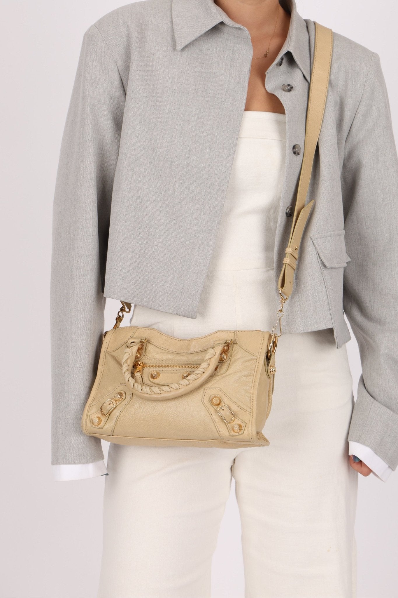 Balenciaga Giant 21 Mini City Bag with Strap - FashioNica