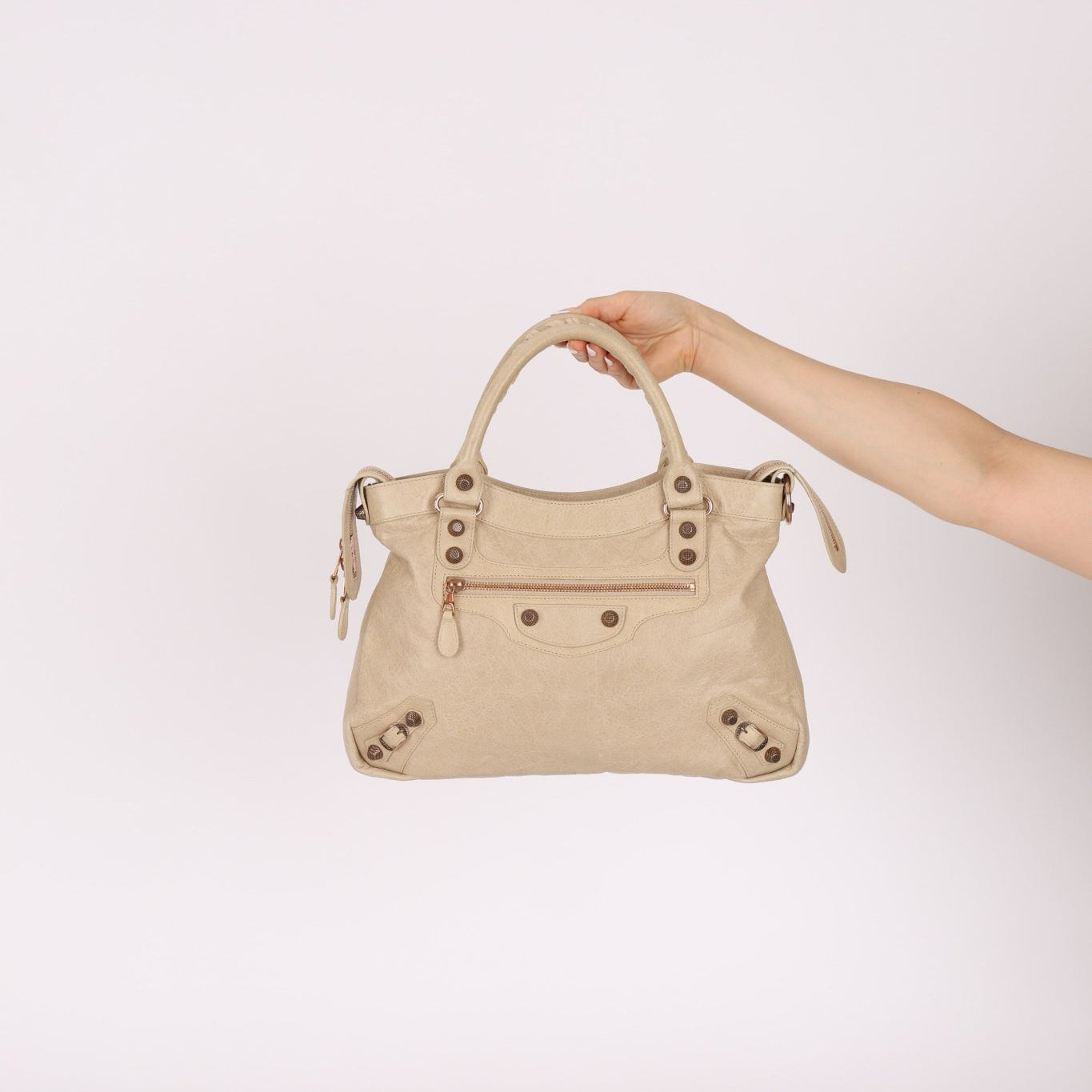 Balenciaga Ivory Town Bag Giant 12 Bag - FashioNica
