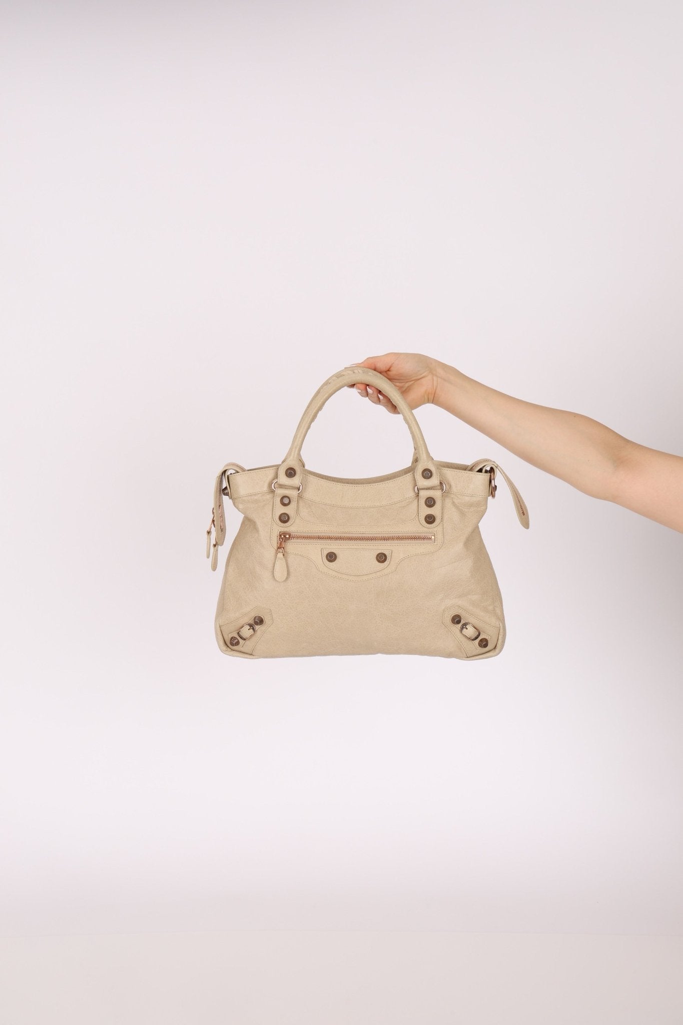 Balenciaga Ivory Town Bag Giant 12 Bag - FashioNica