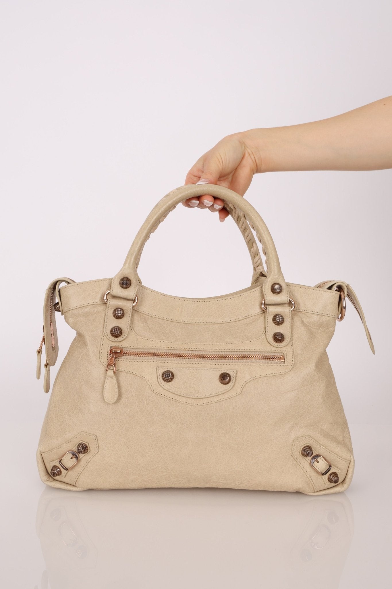 Balenciaga Ivory Town Bag Giant 12 Bag - FashioNica