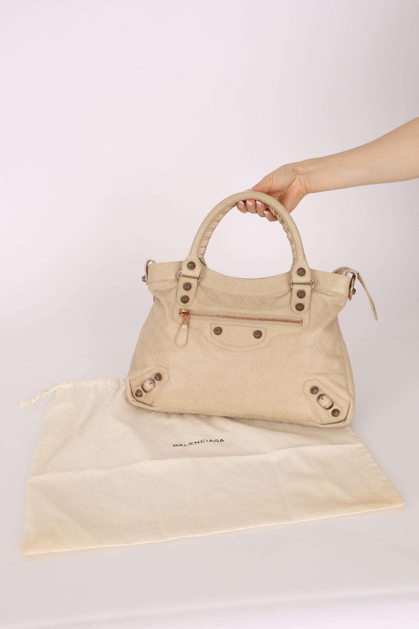 Balenciaga Ivory Town Bag Giant 12 Bag - FashioNica