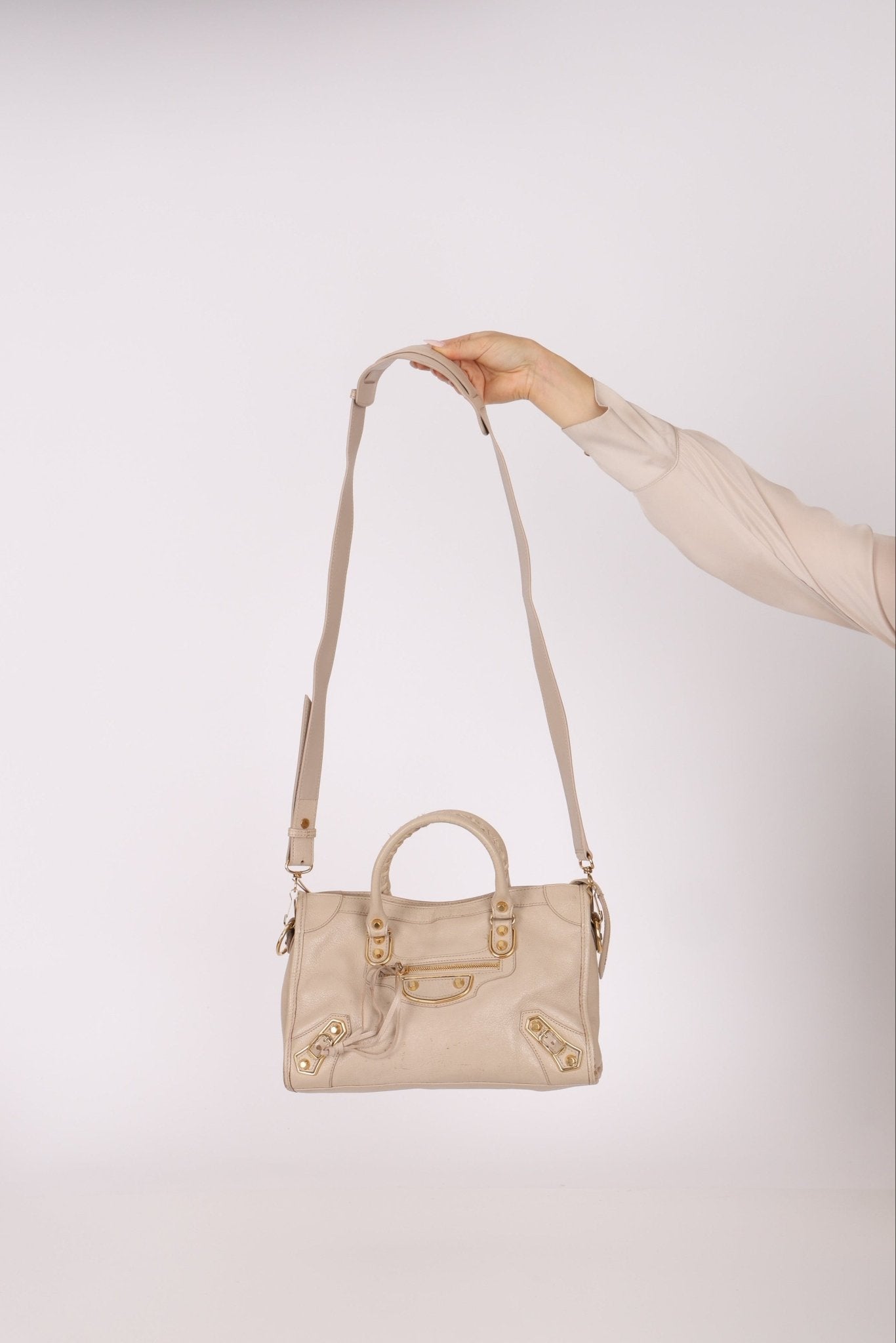 Balenciaga Metallic Edge Small City Bag - FashioNica