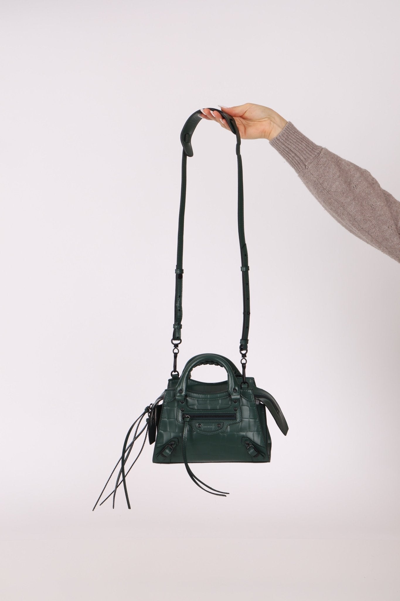 Balenciaga Mock Croc Mini Neo Classic City Bag - FashioNica
