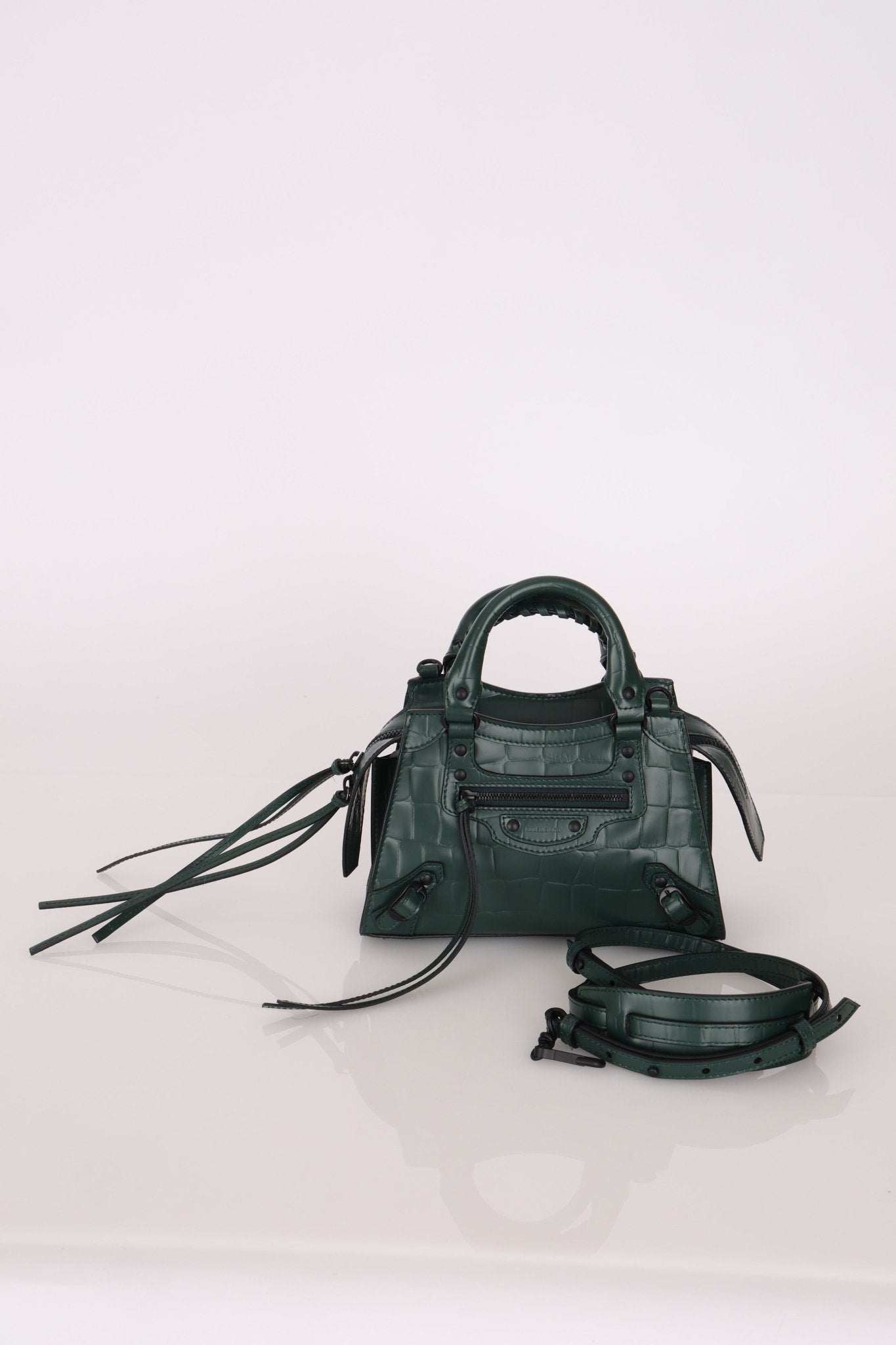 Balenciaga Mock Croc Mini Neo Classic City Bag - FashioNica